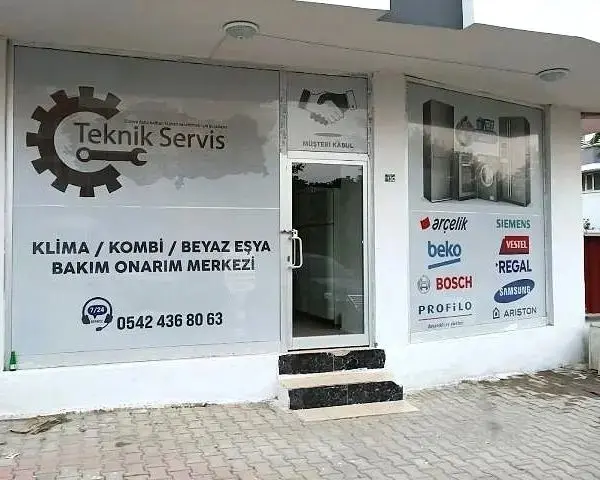 Osmaniye klima kombi beyaz eşya teknik servis dükkanı dış cephe görünümü